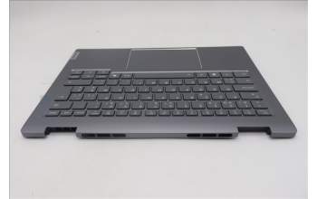 Lenovo 5CB1R71042 C-Cover with keyboard, Belgian, Luna Grey, Backlight, UK
