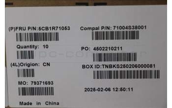 Lenovo 5CB1R71053 Lower Case, 83JK, Luna Grey