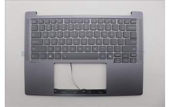 Lenovo 5CB1R71055 C-Cover with keyboard, English, Luna Grey, US