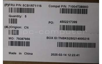 Lenovo 5CB1R71116 COVER UpperCaseASM ENG C 83KF LG