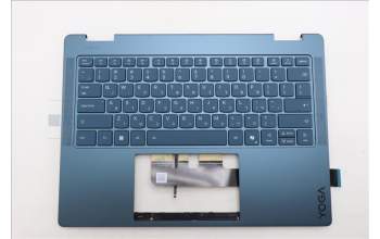 Lenovo 5CB1R71270 C-Cover with keyboard, Hebrew, Tidal Teal, Non-FingerPrint, Puresight Logo, US