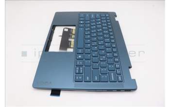 Lenovo 5CB1R71271 C-Cover with keyboard, Greek, Tidal Teal, Non-FingerPrint, Puresight Logo, US