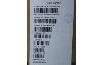 Lenovo 5CB1R71283 COVER UpASSY UKE H 83JR NFP TT PS