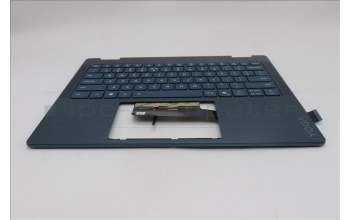 Lenovo 5CB1R71284 C-Cover with keyboard, US English Euro, Tidal Teal, Non-FingerPrint, Puresight Logo, US