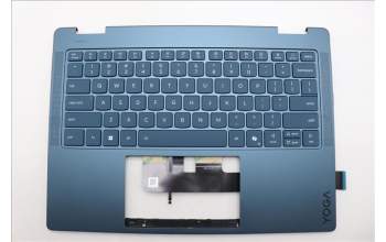 Lenovo 5CB1R71285 C-Cover with keyboard, English, Tidal Teal, Non-FingerPrint, Puresight Logo, US