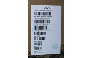 Lenovo 5CB1R71351 C-Cover with keyboard, Hebrew, Seashell, Non-FingerPrint, Puresight Logo, US