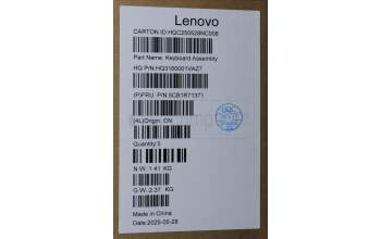 Lenovo 5CB1R71371 C-Cover with keyboard, Arabic, Seashell, Non-FingerPrint, Puresight Logo, US
