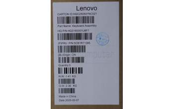 Lenovo 5CB1R71385 C-Cover with keyboard, Nordic, Tidal Teal, Non-FingerPrint, Non-Puresight Logo, UK