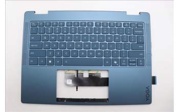 Lenovo 5CB1R71396 C-Cover with keyboard, English, Tidal Teal, Non-FingerPrint, Non-Puresight Logo, US
