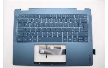 Lenovo 5CB1R71397 C-Cover with keyboard, Czech Slovakian, Tidal Teal, Non-FingerPrint, Non-Puresight Logo, UK