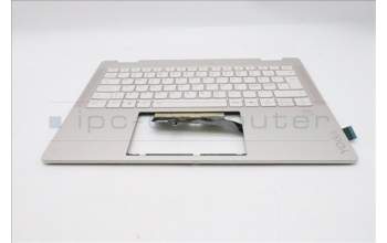 Lenovo 5CB1R83520 C-Cover with keyboard, Nordic, Seashell, FingerPrint, Non-Puresight Logo, UK