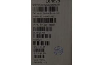 Lenovo 5CB1R83537 C-Cover with keyboard, French, Seashell, FingerPrint, Non-Puresight Logo, US