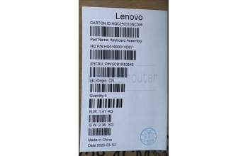 Lenovo 5CB1R83545 C-Cover with keyboard, Hungarian, Seashell, Non-FingerPrint, Non-Puresight Logo, UK