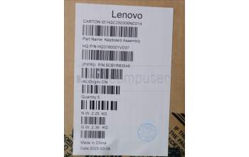 Lenovo 5CB1R83548 C-Cover with keyboard, German, Seashell, Non-FingerPrint, Non-Puresight Logo, UK