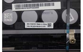 Lenovo 5CB1R91613 C-Cover with keyboard, Czech Slovakian, Luna Grey, UMA, UK