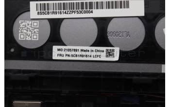 Lenovo 5CB1R91614 C-Cover with keyboard, English, Luna Grey, UMA