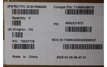 Lenovo 5CB1R98406 C-Cover with keyboard, Bulgarian, Tidal Teal, UK