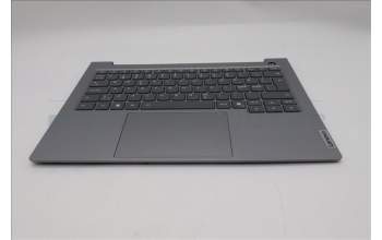 Lenovo 5CB1S00193 C-Abdeckung mit Tastatur, Skandinavien, arktisgrau, Hintergrundbeleuchtung, U-Serie