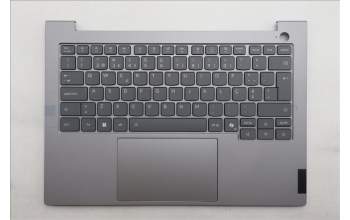 Lenovo 5CB1S00194 C-Abdeckung mit Tastatur, Portugiesisch, arktisgrau, Hintergrundbeleuchtung, U-Serie