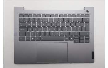 Lenovo 5CB1S00202 C-Abdeckung mit Tastatur, Englisch (GB), arktisgrau, Hintergrundbeleuchtung, U-Serie