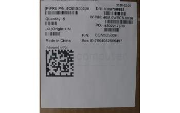 Lenovo 5CB1S00308 C-Cover with keyboard, Czech Slovakian, Arctic Grey, Backlight, H-series, UK