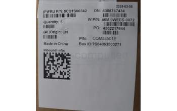 Lenovo 5CB1S00342 C-Cover with keyboard, US English Euro, Arctic Grey, Non-Backlight, U-series, US