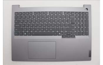 Lenovo 5CB1S00376 C-Cover with keyboard, English, Arctic Grey, Backlight, U-series