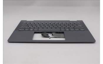 Lenovo 5CB1S01182 C-Cover with keyboard, French, Luna Grey, Backlight, Non-FingerPrint, US