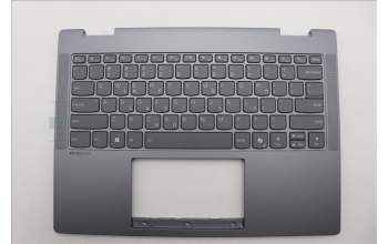 Lenovo 5CB1S01187 C-Cover with keyboard, Greek, Luna Grey, Backlight, Non-FingerPrint, US