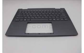 Lenovo 5CB1S01187 C-Cover with keyboard, Greek, Luna Grey, Backlight, Non-FingerPrint, US