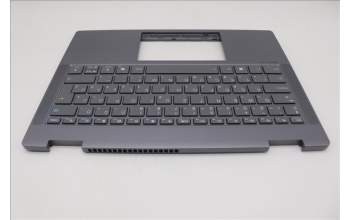 Lenovo 5CB1S01189 C-Cover with keyboard, Hungarian, Luna Grey, Backlight, Non-FingerPrint, UK