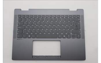 Lenovo 5CB1S01191 C-Cover with keyboard, Belgian, Luna Grey, Backlight, Non-FingerPrint, UK