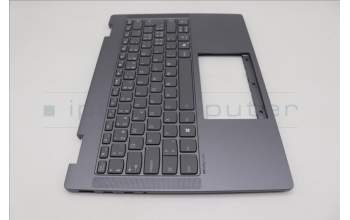 Lenovo 5CB1S02765 C-Cover with keyboard, Switzerland, Luna Grey, Backlight, Non-FingerPrint, UK