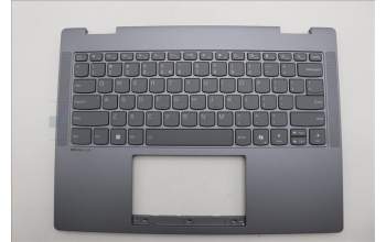 Lenovo 5CB1S02767 C-Cover with keyboard, US English Euro, Luna Grey, Backlight, Non-FingerPrint, US