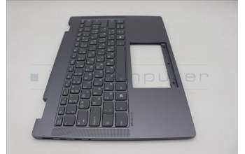 Lenovo 5CB1S02771 C-Cover with keyboard, Bulgarian, Luna Grey, Backlight, Non-FingerPrint, UK