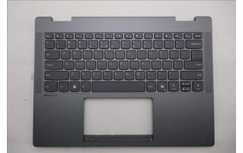 Lenovo 5CB1S02827 C-Cover with keyboard, US English Euro, Luna Grey, Non-FingerPrint, US