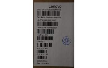 Lenovo 5CB1S02827 C-Cover with keyboard, US English Euro, Luna Grey, Non-FingerPrint, US