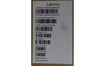 Lenovo 5CB1S02844 C-Cover with keyboard, Spanish, Cosmic Blue, Backlight, Non-FingerPrint, UK