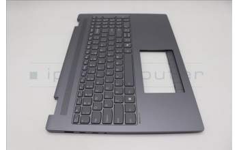 Lenovo 5CB1S05072 C-Cover with keyboard, English, Luna Grey, Backlight, Non-FingerPrint, US