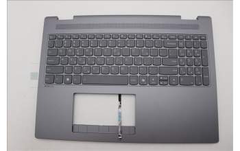 Lenovo 5CB1S05090 C-Cover with keyboard, Greek, Luna Grey, Backlight, Non-FingerPrint, US