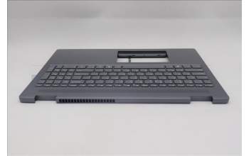 Lenovo 5CB1S05098 C-Cover with keyboard, US English Euro, Luna Grey, Backlight, Non-FingerPrint, US