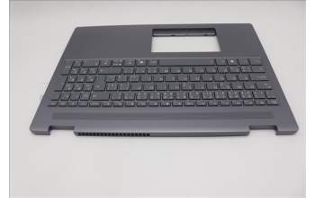 Lenovo 5CB1S05099 C-Cover with keyboard, Czech Slovakian, Luna Grey, Backlight, Non-FingerPrint, UK