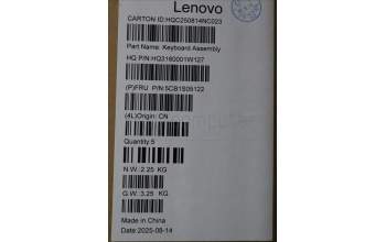 Lenovo 5CB1S05122 C-Cover with keyboard, Hungarian, Cosmic Blue, Backlight, Non-FingerPrint, UK