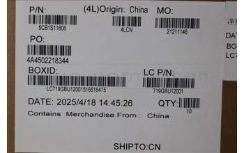 Lenovo 5CB1S11806 COVER COVER L 83F5 STRIP_COVER BK