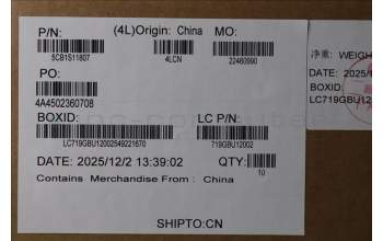 Lenovo 5CB1S11807 STRIP Cover 83F5, White