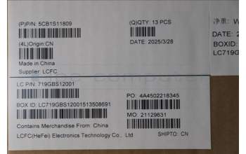 Lenovo 5CB1S11809 Cover 83F5, LCD OLED, LEGION logo, Black