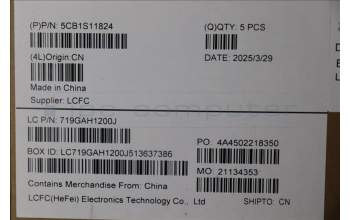 Lenovo 5CB1S11824 C-Abdeckung mit Tastatur, Englisch (GB), eclipseschwarz, RGB-Hintergrundbel.