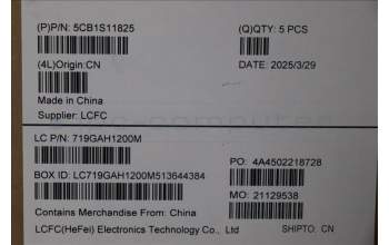 Lenovo 5CB1S11825 C-Cover with keyboard, French, Eclipse Black, RGB Backlight, US