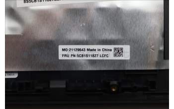 Lenovo 5CB1S11827 C-Cover with keyboard, German, Eclipse Black, RGB Backlight