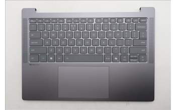 Lenovo 5CB1S11859 C-Cover with keyboard, US English Euro, Luna Grey, Backlight, US